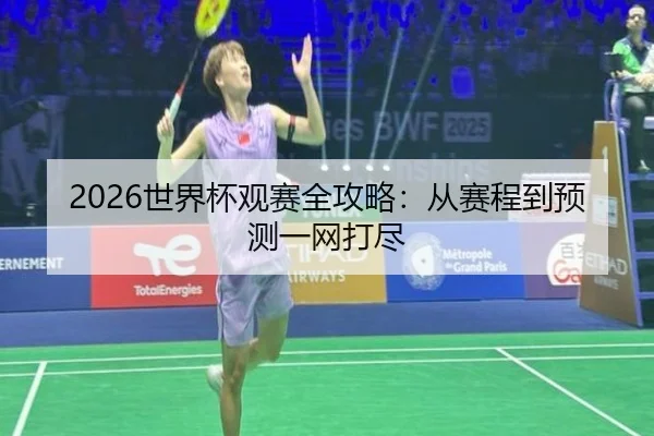 2026世界杯观赛全攻略：从赛程到预测一网打尽