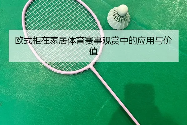 欧式柜在家居体育赛事观赏中的应用与价值